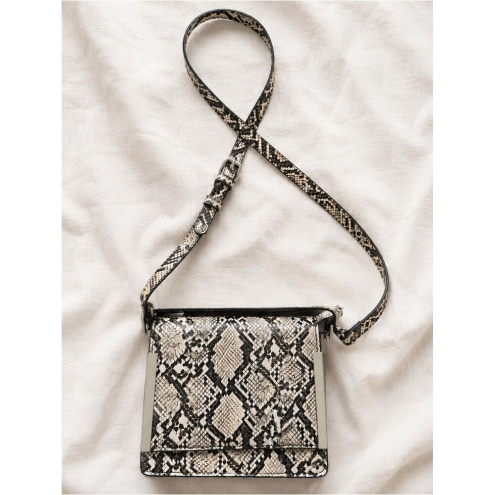 NWOT Topshop Snake Print Crossbody Bag Faux Leather Python Print Shoulder Purse
